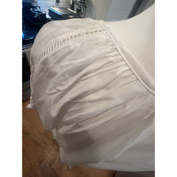 BROADWAY COLLECTION SHORT SLEEVE V NECK WITH TIE WOMENS TOP SIZE XL - Picture 7 of 9